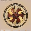 71fqyPNwxUL._AC_SL1500_.jpg windphoto 23 Inch Caged Flush Mount Ceiling Fans with Lights, Black Gold | Low Profile, Farmhouse, Bladeless Enclosed Fandelier, Small, 6 Speed, Quiet Reversible DC, Bedroom, Kitchen, Living Room,