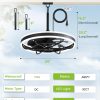 windphoto 24" Outdoor Ceiling Fans with Light, IP65 Waterproof Gazebo Fan | Outdoor Fan with Hanging Hook, Remote & App Control, 3CCT Dimmable,Timer, Caged Plug in Ceiling Fan for Patio, Porch, Pergola