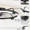 71gVL7ZOrGL._AC_SL1500_.jpg windphoto 2 Pack 24" Ceiling Fans with Lights and Remote, Low Profile | Flush Mount, Stepless Dimmable Fandelier, 6 Speeds, 3 CCT, Quiet Reversible DC Motor, 2H Timer, Bedroom, Living Room, Black