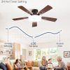 71h5-v5w3L._AC_SL1500_.jpg windphoto 42 Inch Flush Mount Ceiling Fans with Lights, Remote & APP Control | Bright Light, 3CCT, Dimmable, Memory Function, Timer, Reversible Blade, Quiet DC Motor, Damp-Rated, Bedroom, Covered Patio