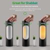 71hFXzwIpsL._AC_SL1500_.jpg windphoto Black Kosher Shabbos Table Lamp, T10 Bulb Included, 2 Pack | Shabbat Light, Nightlight Function, 400LM Brightness, 4W Eqv 40W, Warm Light, Living Room, Bedroom, Home Decor