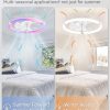 71hmJNnvabL._AC_SL1500_.jpg windphoto Ceiling Fan with Light,23inch Low Profile Fandelier with Remote RGB | RGB,6 Speeds, Reversible DC Motor, Dimmable Flush Mount Fan Light, Modern fans for Bedroom
