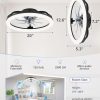 71i6oHVj1rL._AC_SL1500_.jpg windphoto RGB Low Profile Ceiling Fans with Lights and Remote, 20 Inch Dimmable Modern Fan Light(3000K-6000K), 6 Speed, Reversible, APP & Remote Control, Flush Mount Ceiling Fan for Bedroom, Black