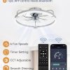 71i8SzaDBQL._AC_SL1500_.jpg windphoto 2 Pack 20" Low Profile Ceiling Fans with Lights and Remote | Flush Mount, Stepless Dimmable Fandelier, 6 Speeds, 3 CCT, Quiet Reversible DC Motor, 2H Timer, Bedroom, Living Room, Grey