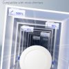 71iGAL1s1jL._AC_SL1500_.jpg windphoto 6 Inch 6CCT LED Recessed Ceiling Light with Junction Box, 24 Pack | 2500K-5000K Recessed Light Fixtures, 1100LM High Brightness, Dimmable Downlight, 12W Eqv 110W, IC Rated, ETL