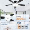 71ibuDH62HL._AC_SL1500_.jpg windphoto 42 Inch Flush Mount Ceiling Fans with Lights, Remote & APP Control | Bright Light, 3CCT, Dimmable, Memory Function, Timer, Reversible Blade, Quiet DC Motor, Damp-Rated, Bedroom, Covered Patio