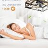 windphoto 20 Caged Low Profile Square Ceiling Fans with Lights and Remote | 6 Speed and Reversible, Small Farmhouse Rustic Bladeless Ceiling Fan Flush Mount for Bedroom, Kitchen, Dining Room