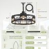 71jF0zyNcML._AC_SL1500_.jpg windphoto 22" Outdoor Ceiling Fan with Lights for Patio,Waterproof Gazebo Fan | Plug in Outdoor Fan with Remote Control,4Timer, 6-Speed Reversible Motor, Hanging Caged Ceiling Fan for Porch, Pergola,Canopy