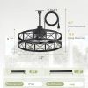 71jyH1OadhL._AC_SL1500_.jpg windphoto 22" Outdoor Ceiling Fan No Light, Wet Rated Gazebo Fan | IP65 Waterproof Plug in Outdoor Fan, 4Timer, 6-Speed Reversible Motor, Hanging Caged Ceiling Fan for Porch, Pergola