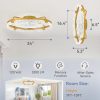 windphoto 2-Pack 24" Ceiling Fans with Lights, APP & Remote, Gold | Low Profile, Flush Mount, Fandelier, 3000K-6000K, Dimmable LED, for Bedroom