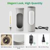 71l01HAfQKL._AC_SL1500_.jpg windphoto Sliver Kosher Shabbos Table Lamp, T10 Bulb Included | Shabbat Light, Nightlight Function, 400LM Brightness, 4W Eqv 40W, Warm Light, Living Room, Bedroom, Home Decor