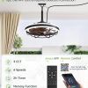 71lSsG4EHQL._AC_SL1500_.jpg windphoto 20" Outdoor Ceiling Fans with Light, IP65 Waterproof Gazebo Fan | Outdoor Fan with Hanging Hook, Remote & App Control, 3CCT Dimmable,Timer, Caged Plug in Ceiling Fan for Patio, Porch, Pergola