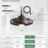 71lUKwAjDgL._AC_SL1500_.jpg windphoto 20" Outdoor Ceiling Fan with Lights,IP65 Waterproof Gazebo Hanging Fan with Remote Control Smart App, Plug in Caged Ceiling Fan with 3CCT 6-Speeds for Patio Porch Pergola(Walnut)