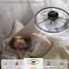 windphoto 23" Low Profile Ceiling Fans with Lights, APP & Remote, Black | Flush Mount, Dimmable LED, Quiet DC Motor, Reversible, 6 Speeds, Fandelier, for Bedroom