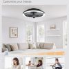 71maOrVS-AL._AC_SL1500_.jpg windphoto 20" Low Profile Bladeless Ceiling Fan with RGB, Remote&APP, White | Flush Mount, 6 Speed Adjustable, 3000-6000K Dimmable LED, Modern Enclosed Fandelier with Timming, Bedroom, Kids Room