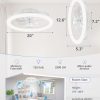 71n7PBy0iEL._AC_SL1500_.jpg windphoto RGB Low Profile Ceiling Fans with Lights and Remote, 20 Inch Dimmable Modern Ceiling Fan(3000K-6000K), 6 Speed, Reversible, APP & Remote Control, Flush Mount Fan Light, White RGB Ceiling Fans
