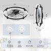 71nLsZDwLZL._AC_SL1500_.jpg windphoto 2 Pack 24" Ceiling Fans with Lights and Remote, Fandelier Black | 3CCT, 6 Speeds, Dimmable Low Profile, Flush Mount Ceiling Fan, Timer, Reversible, Memory, Bedroom, Living Room, Kitchen