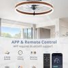 71nW6GyprHL._AC_SL1500_.jpg windphoto 20'' Modern Low Profile Ceiling Fans with Lights and Remote, Walnut | 3000-6000K Dimmable LED, 6 Wind Speeds, Quiet Reversible DC Motor, Small Flush Mount Fandelier for Bedroom, Living Room