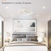 71p5THGl8FL._AC_SL1500_.jpg windphoto Low Profile Ceiling Fans with Lights, Flush Mount Modern Ceiling Fan and Remote Control, 19.7" LED Ceiling Fans, Stepless Dimmable 3 Colors and 6 Speeds - White