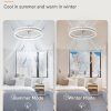 71rAPGp-IlL._AC_SL1500_.jpg windphoto Low Profile Ceiling Fans with Lights, Flush Mount Modern Ceiling Fan and Remote Control, 19.7" LED Ceiling Fans, Stepless Dimmable 3 Colors and 6 Speeds - White
