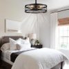 71rOigO8FUL._AC_SL1500_.jpg windphoto 20 inch Fandelier Caged Ceiling Fan with Light and Remote, Black | 6 Speed Adjustable,Timing, Quiet & Powerful DC, Small, Farmhouse, Industrial, Enclosed, Bladeless, Bedroom, Kitchen, Downrod