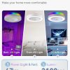 71sB9PeiiL._AC_SL1500_.jpg windphoto 20 Inch Low Profile Bladeless LED Ceiling Fan Light, White RGB | Flush Mount, Modern, 6 Speed Adjustable, 3000-6000K Dimmable, 3000LM, Indoor Bedroom Living Room, Remote/APP Control