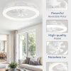 71sLzO81BL._AC_SL1500_.jpg windphoto 2 Pack 20" Ceiling Fans with Lights and Remote for Bedroom, White | Low Profile Fan Light, 3000K-6000K Stepless Dimmable Fandelier, 6 Speed, Reversible DC Motor, APP & Remote Control, Low Noice