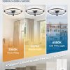 71tBy9l3oCL._AC_SL1500_.jpg Ceiling Fans with Lights 23 Inch Low Profile Fandelier with Remote Brown | 6 Speeds, Reversible, Dimmable Flush Mount Fan Light, Modern Ceiling Fan with Lights for Bedroom Bladeless