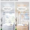 71tRomEM94L._AC_SL1500_.jpg windphoto RGB Low Profile Ceiling Fans with Lights and Remote, 20 Inch Dimmable Modern Ceiling Fan(3000K-6000K), 6 Speed, Reversible, APP & Remote Control, Flush Mount Fan Light, White RGB Ceiling Fans