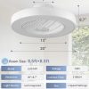 71uTtujZL9L._AC_SL1500_.jpg windphoto 20 Inch Low Profile Bladeless LED Ceiling Fan Light, White RGB | Flush Mount, Modern, 6 Speed Adjustable, 3000-6000K Dimmable, 3000LM, Indoor Bedroom Living Room, Remote/APP Control