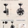 71vHB3xqxL._AC_SL1500_.jpg windphoto 10 Inch Small Wall Mount Fan and Remote with Plug in Cord, Black | 6 Speed, Adjustable Tilt, Timing, Reversible, Wall Mounted Fan, Indoor, Tabletop, Garage, Shop, Corner Gym, Bedroom, Office