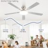71vd0fm2W3L._AC_SL1500_.jpg windphoto 60 Inch Flush Mount Ceiling Fans with Lights, Remote & APP Control | 3CCT,Stepless Dimmable,Memory Function,Timer,6-speed,Reversible Blade, Quiet DC Motor, Damp-Rated, Living Room, Covered Patio