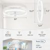 71vtWZxk2lL._AC_SL1500_.jpg Ceiling Fans with Lights 23 Inch Low Profile Fandelier with Remote White | 6 Speeds, Reversible, Dimmable Flush Mount Fan Light, Modern Ceiling Fan with Lights for Bedroom Bladeless