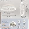 71wNXYykFjL._AC_SL1500_.jpg windphoto 19.7" Low Profile Ceiling Fans with Lights, APP & Remote, White | Flush Mount, Dimmable LED, 3000-6000K, Fandelier, 6 Speeds, for Bedroom