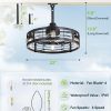 71wUlNEXaL._AC_SL1500_.jpg windphoto 22" Outdoor Ceiling Fans with Light,IP65 Waterproof Gazebo Fan | Outdoor Fan with Hanging Hook, Plug in, Remote Control,Caged, 6 Speeds, 4Timer, for Patio, Porch, Pergola, Canopy