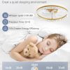 windphoto 20" Modern Ceiling Fans with Lights and Remote, Dimmable Low Profile Ceiling Fan, Flush Mount Fan, Stepless Color Temperature Change and 6 Speeds - Gold | Fandelier, Dimmable Low Profile, Flush Mount, Stepless Color Temperature Change, 6 Speeds, Bedroom, Living Room, Kitchen