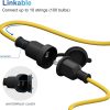 windphoto Construction String Lights 10 Bulbs Incl, 100W 10500LM 100Ft Construction Lights with 10 Medium Base Sockets, Linkable Temporary Lighting, Weatherproof Commercial-Grade Work Lights - UL Listed