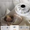 windphoto 23" Low Profile Ceiling Fans with Lights, APP & Remote, Grey | Flush Mount, Dimmable LED, Quiet DC Motor, Reversible, 6 Speeds, Fandelier, for Bedroom