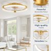 71y0zw5A7bL._AC_SL1500_.jpg windphoto Ceiling Fan with Light 20" Low Profile Fandelier with Remote Gold | 6 Speeds, Reversible, Dimmable Flush Mount Fan Light, Modern Ceiling Fan with Lights for Bedroom Bladeless
