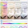 71y8xYfMA5L._AC_SL1500_.jpg windphoto RGB Low Profile Ceiling Fans with Lights and Remote, 20 Inch Dimmable Modern Ceiling Fan(3000K-6000K), 6 Speed, Reversible, APP & Remote Control, Flush Mount Fan Light, White RGB Ceiling Fans