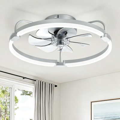 71y9KtqlJTL._AC_SL1500_.jpg windphoto 20" Ceiling Fans with Lights and Remote, Low Profile Led Fan Light | Flush Mount, Stepless Dimmable Fandelier, 6 Speeds, 3 CCT, Quiet Reversible DC Motor, 2H Timer, Bedroom, Living Room, Grey