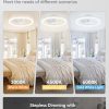 81-1S1wdfvL._AC_SL1500_.jpg windphoto 2 Pack 20" Ceiling Fans with Lights and Remote for Bedroom, White | Low Profile Fan Light, 3000K-6000K Stepless Dimmable Fandelier, 6 Speed, Reversible DC Motor, APP & Remote Control, Low Noice