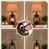 81-4UrHgrL._AC_SL1500_.jpg windphoto 18.72" LED Vintage Lantern Flickering Flame Table Lamps for Bedrooms Set of 2 18.72" Blow-Controlled LED Lantern Flickering Flame Table Lamps for Bedrooms Set of 2