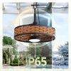 810JlzmXKML._AC_SL1500_.jpg windphoto 20" Brown Waterproof Outdoor Ceiling Fan with Light for Patios | IP65 Wet Rated,No Assembling,3CCT Dimmable,6-Speeds,Boho Rattan,Remote&APP Control, for Gazebo,Porch