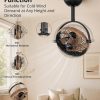 811cBaejUL._AC_SL1500_.jpg windphoto 10" Small Wall Mount Fan with Remote Plug in Cord, Wood Grain | 6 Speed, Timing, Reversible, Adjustable Tilt, Indoor, Tabletop, Ceiling fan, Corner Fans, Basement Workshop Tool Room Garage