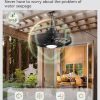 windphoto 20" Outdoor IP65 Waterproof Plug in Ceiling Fan with Lights | 6 Speeds,3CCT,Quiet,Timer,Remote Control,Smart App,DC motor,Reversible,Caged Design,ABS Material,Gazebo,Patio,Porch,Pergola