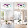 816lHp0x-uL._AC_SL1500_.jpg windphoto 23" Ceiling Fans with Lights and Remote for Bedroom, Black | RGB Low Profile Fan Light, 3000K-6000K Stepless Dimmable, 6 Speed, Reversible DC Motor, APP & Remote Control, Low Noice