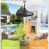 816m4goPrUL._AC_SL1500_.jpg windphoto 20" Outdoor Ceiling Fan No Light, Plug-in Waterproof Gazebo Fan | 6 Speeds, 3 Timers, 2 Hanging Rods, Mute Remote, Reversible Motor, Memory Function, Cage Design, for Pergola, Patio, Porch
