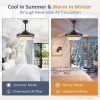 816okAL0aNL._AC_SL1500_.jpg windphoto 42 Inch Retractable Ceiling Fans with Lights and Remote | Fandelier Ceiling Fans with LED Light, Modern Ceiling Fan, Stepless Color Changeable, Dimmable, Timer Setting, Black