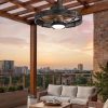 817IpNnnWnL._AC_SL1500_.jpg windphoto 20" Brown IP65 Waterproof Outdoor Ceiling Fan with Light for Patios | APP&Remote Control,6-Speeds,3CCT Dimmable,Reverse DC Motor, Suitable for 10' x 12' Area,for Gazebo,Porch